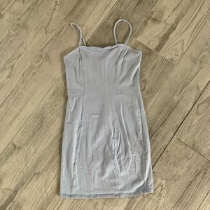 Light Blue Mini Bodycon Dress